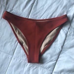 UO Burnt Orange Mid-Rise Bikini Bottoms Size S
